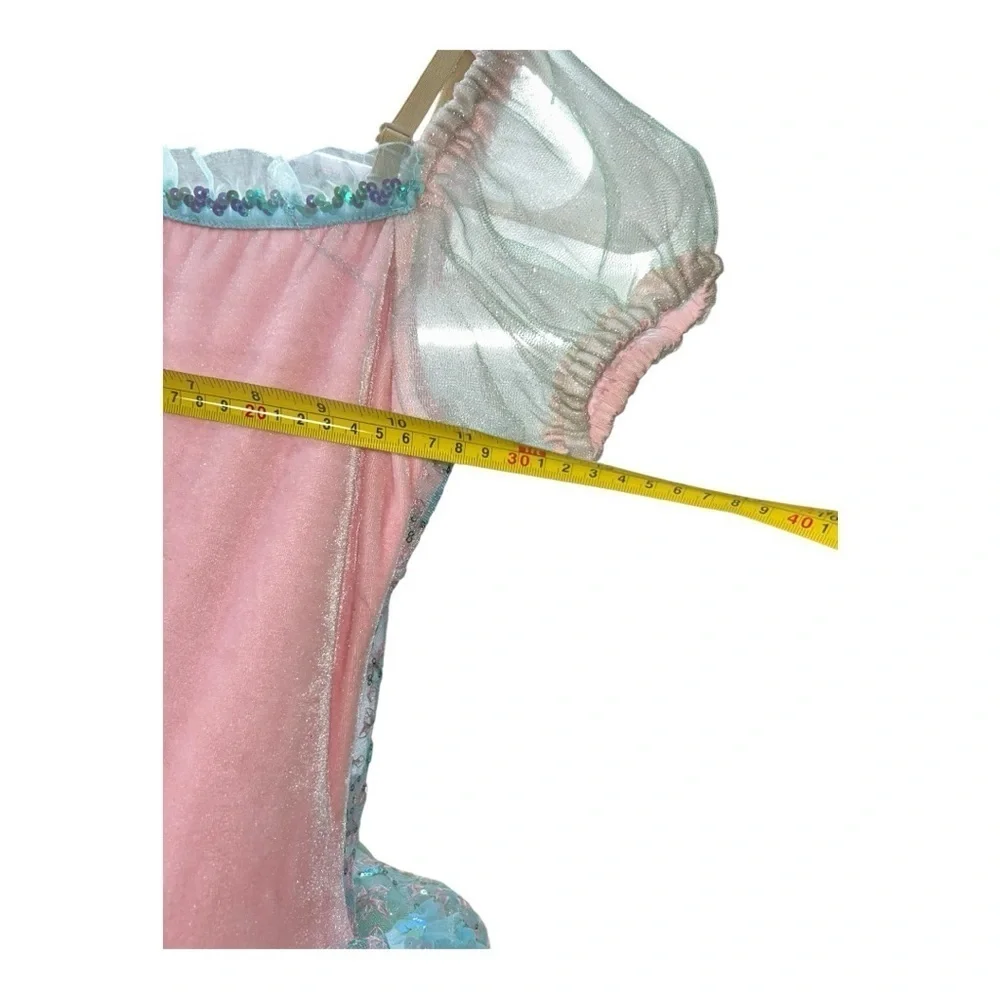 Revolution Dancewear Girls’ Fairy Tutu Costume Pink, Teal & Green Glitter Size L